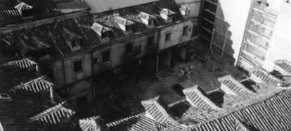 Una corrala de Lavapiés.