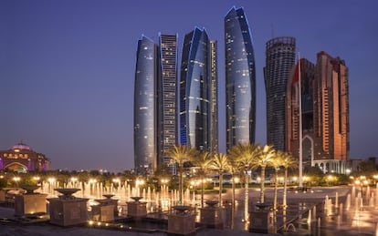 Vista de las Etihad Towers, en Abu Dabi.