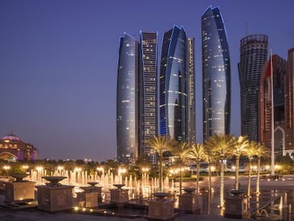 Vista de las Etihad Towers, en Abu Dabi.