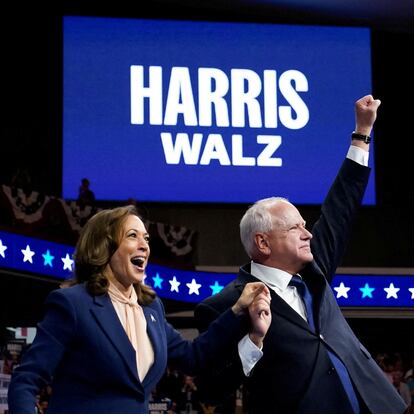 Kamala Harris y Tim Walz