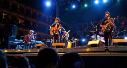 La banda Pájaro Jack en el último festival Eutopía, en Córdoba.