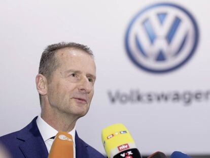El presidente del grupo Volkswagen, Herbert Diess, en una foto de archivo.