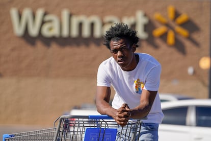 Bryant West, who has a job at a Walmart, poses for a portrait in Pascagoula, Miss., Friday, Oct. 20, 2023.