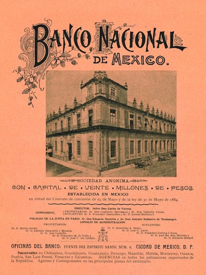 Anuncio del Banco Nacional de México de la época.