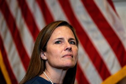 A candidata à Suprema Corte dos EUA, a juíza Amy Coney Barrett.