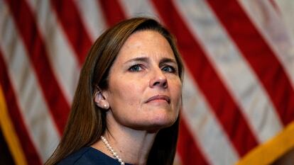 A candidata à Suprema Corte dos EUA, a juíza Amy Coney Barrett.