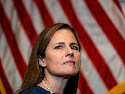 A candidata à Suprema Corte dos EUA, a juíza Amy Coney Barrett.