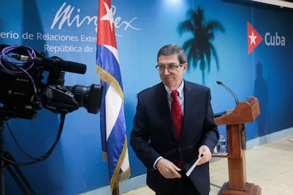 El ministro de Relaciones Exteriores de Cuba, Bruno Rodríguez