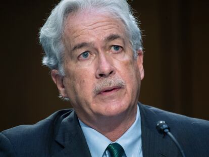 El director de la CIA William Burns en el Capitolio, Washington.