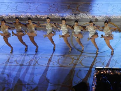 Las Rockettes actuando en el Rockefeller Center