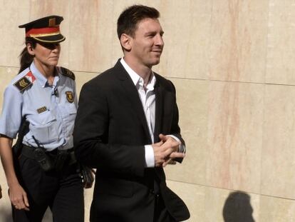 Messi, als jutjats de Gavà, el 2013.