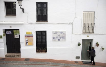 Fachada de la casa natal de Blas Infante en Casares (Málaga).