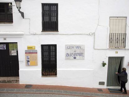 Fachada de la casa natal de Blas Infante en Casares (Málaga).