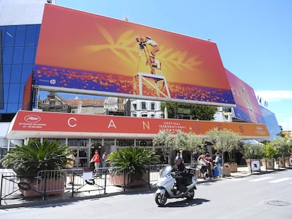 Fachada lateral del Palacio de festivales, lugar donde se celebra el festival de Cannes, el pasado mes de mayo.
