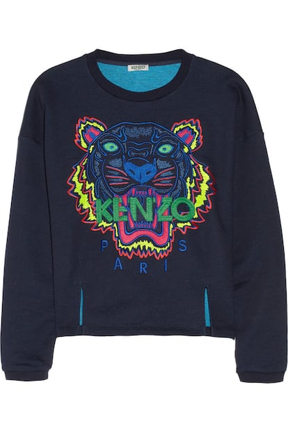 Esta sudadera de Kenzo es una de las prendas estrella de la temporada. Cuesta 200 euros.