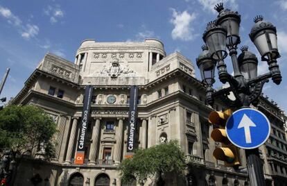 Antigua sede de Catalunya Caixa, la primera entidad que absorbió BBVA en Cataluña.