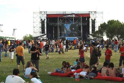 Aspecto que presentaba el recinto de MetroRock en su segunda jornada.