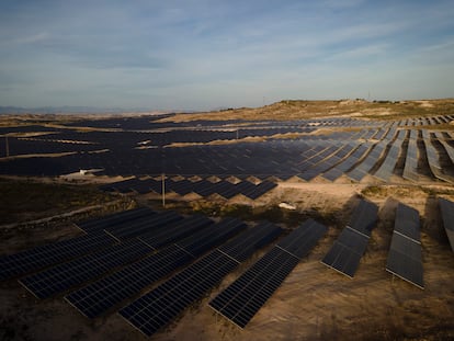 Una planta fotovoltaica, en Mula (Murcia).