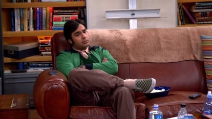 Kunal Nayyar, el astrofísico Rajesh Koothrappali en 'The Big Bang Theory'.