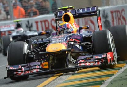 Mark Webber, durante el GP de Australia
