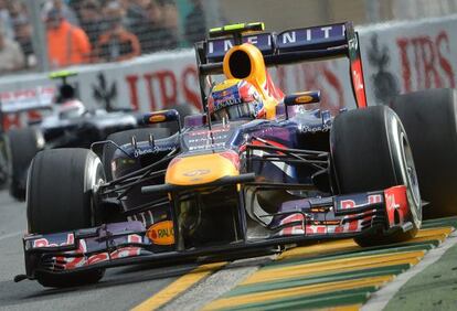 Mark Webber, durante el GP de Australia 