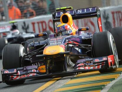 Mark Webber, durante el GP de Australia 