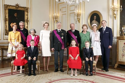 Fotografía de la familia real de Bélgica facilitada por la oficina de prensa de la Cancillería.