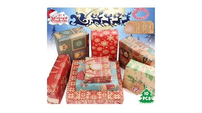 Papel de regalo navideño de AmzKoi