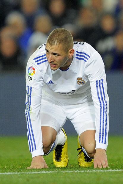 Benzema, en el partido contra el Barcelona.