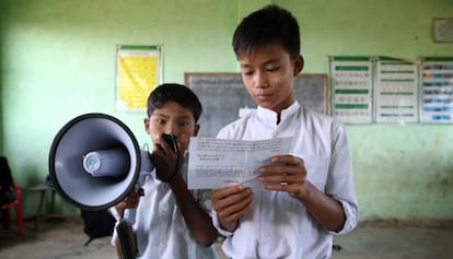 Ni&ntilde;os solicitan compromisos a l&iacute;deres pol&iacute;ticos COP21.