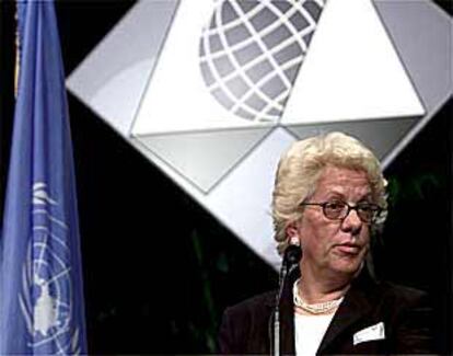 La fiscal jefe del Tribunal de La Haya para la antigua Yugoslavia, Carla del Ponte.