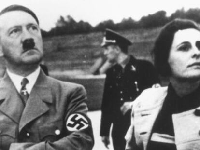 Hitler i Leni Riefenstahl durant el rodatge d&rsquo;El triomf de la voluntat.