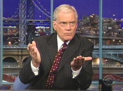 Letterman, durante su confesión en televisión.