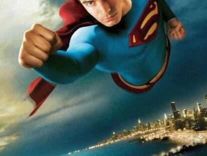 Imágen del cartel de la última película de Superman.