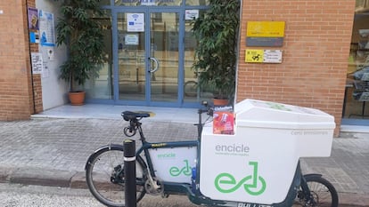 Una 'cargo bike' de la firma Encicle en Valencia.