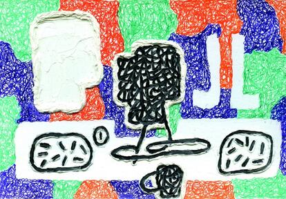 'The History of Wealth', óleo sobre lienzo de Jonathan Lasker.