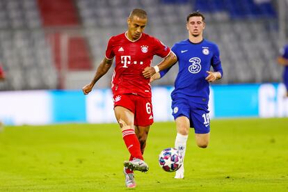 Thiago Alcántara, en el partido de Liga de Campeones contra el Chelsea.