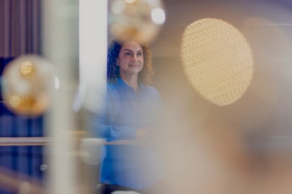 Lila Ibrahim, at the Google DeepMind offices in the London neighborhood of King's Cross.