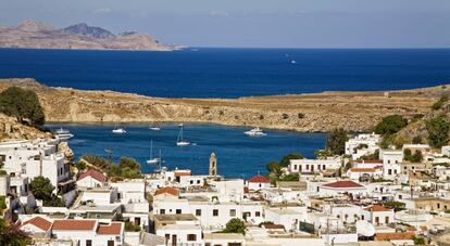 Antigua acrópolis de Lindos, al sur de Rodas