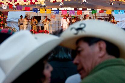 Mariachis en la plaza de Garibaldi, en Ciudad de México.