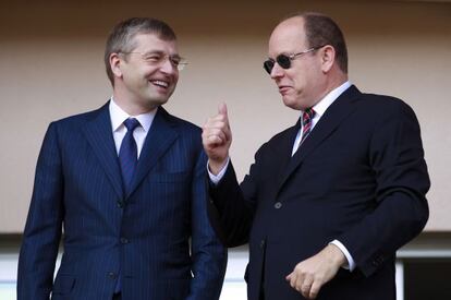 Rybolovlev, junto al príncipe Alberto de Mónaco.