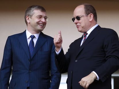 Rybolovlev, junto al príncipe Alberto de Mónaco.