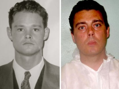 Left: Romano Van der Dussen before he entered prison in September 2003. Right: Briton Mark Dixie.