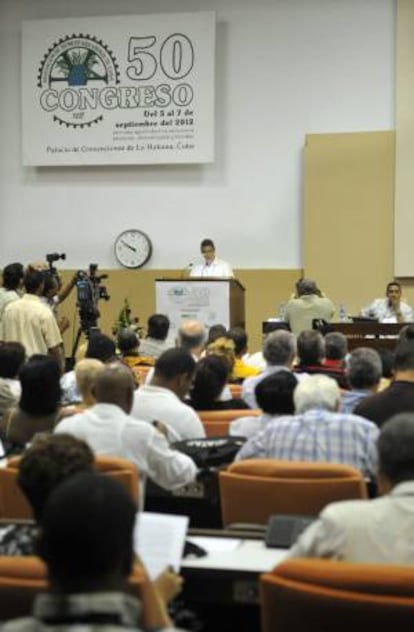 Vista general de la inauguración de la versión 50 del Congreso de la Asociación de Técnicos Azucareros de Cuba (ATAC) en La Habana (Cuba).