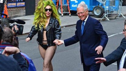 David Letterman con Lady Gaga.