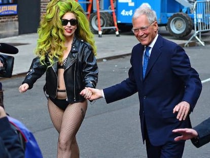 David Letterman con Lady Gaga.