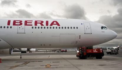 Un Airbus A330 de la compañía Iberia.