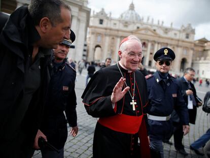 El cardenal Marc Ouellet de Canadá en el Vaticano