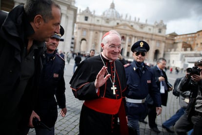 El cardenal Marc Ouellet de Canadá en el Vaticano