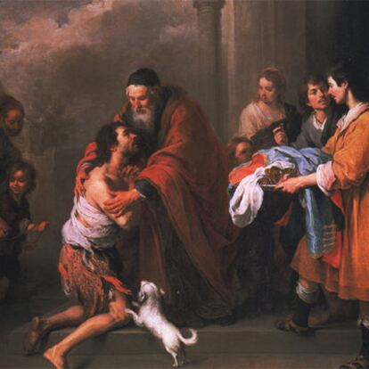 <i>El regreso del hijo pródigo,</i> de Murillo, una de las obras robadas que está en la National Gallery de Washington.